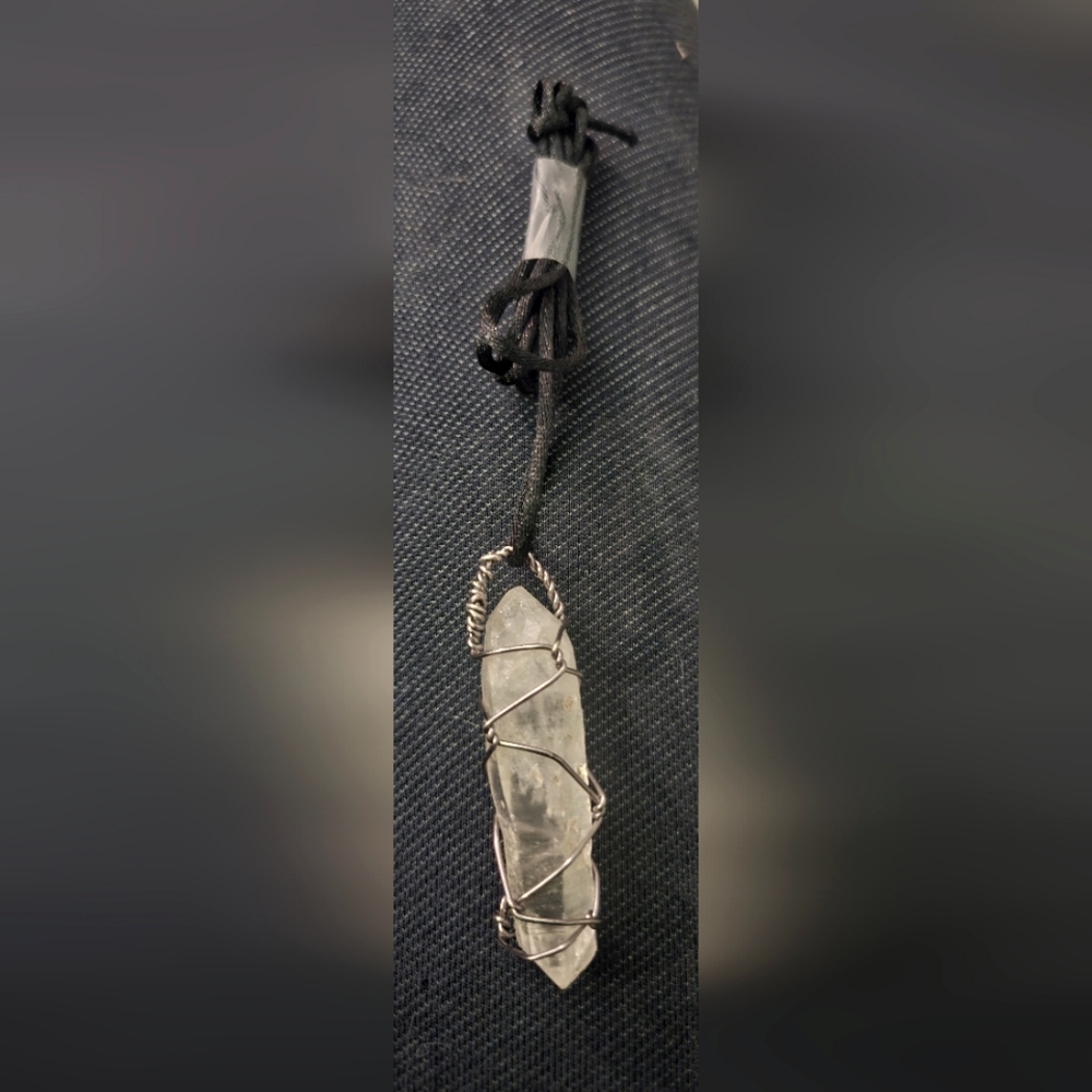 Hand-made crystal necklace